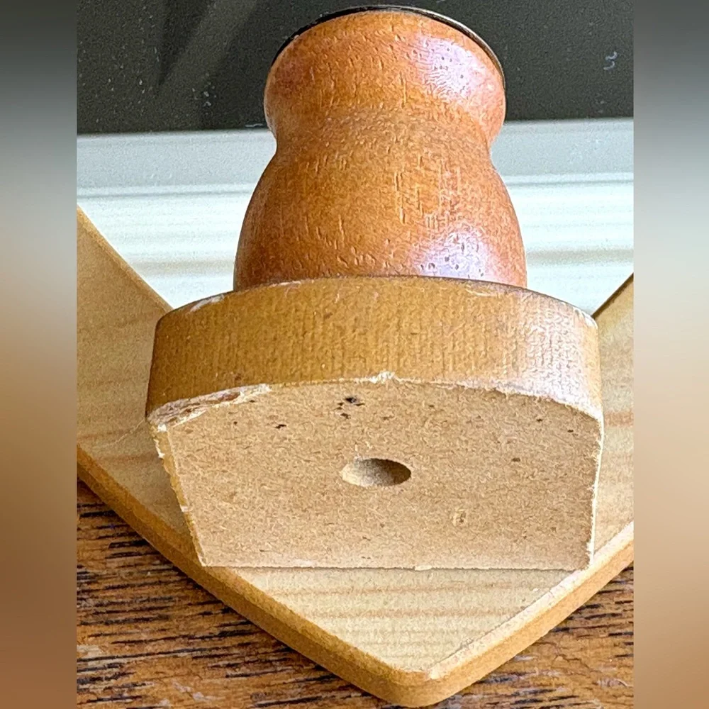 Heart-Shaped Wooden Wall Mirror with Candle Holder Sconce